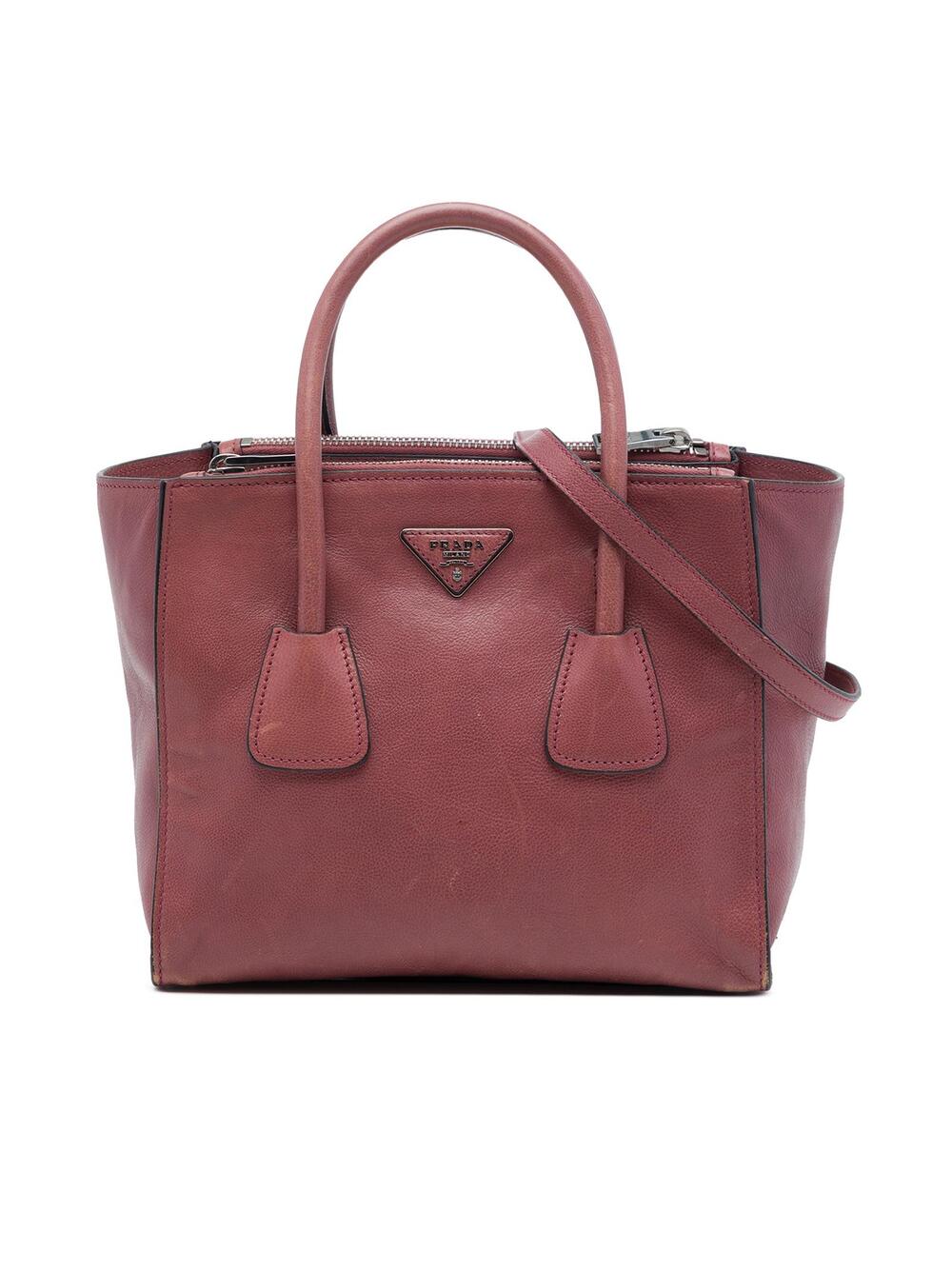 Prada Glace Calf Twin Pocket Satchel #337686P61B